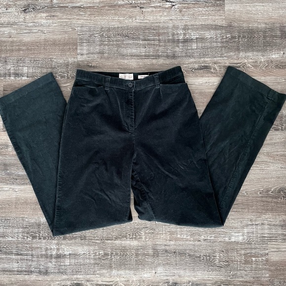 Forest Green Corduroy Wide Leg Pants - Picture 2 of 6